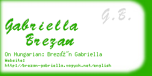 gabriella brezan business card